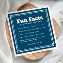 Search for fun fact wedding napkins Chic