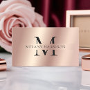 Search for rose gold metal business cards Foil