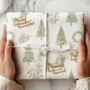 Search for sleigh wrapping paper Whimsical