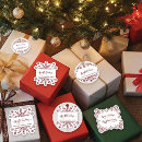 Search for snowflake name tags stickers Red