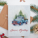 Search for red farm truck christmas cards Winter