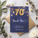 Search for 70th birthday thank you cards Elegant