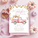 Search for little pumpkin baby girl shower invitations Autumn