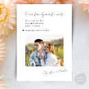 Search for minimalist wedding save the dates Black white