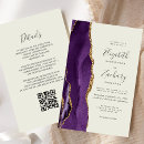 Search for purple and ivory wedding invitations Elegant