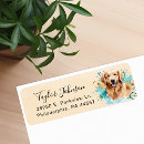 Search for golden retrievers return address labels Dog