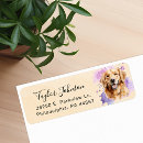 Search for golden retriever return address labels Dog