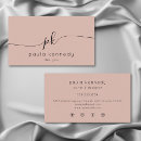 Search for blush pink business cards Corporate