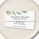 Search for landscape design business cards Greenery