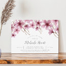 Search for cherry blossom baby shower invitations Watercolor floral