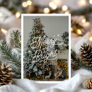Search for modern script christmas cards Festive