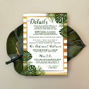 Search for tropical beach party luau reception invitations Destination