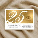 Search for corporate anniversary invitations Gold