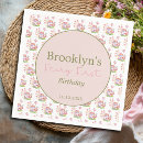 Search for enchanted forest napkins Girl 1st birthday