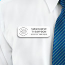 Search for black and white name tags Logo