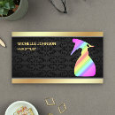 Search for rainbow foil business cards Hair stylist