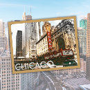 Search for vintage chicago postcards Illustration