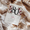 Search for elegant 80th birthday invitations Adult birthday party