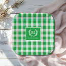 Search for green gingham plates Country