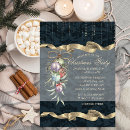 Search for damask christmas invitations Gold