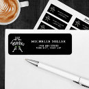 Search for 30th birthday return address labels Black and white