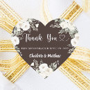 Search for winter flowers wedding stickers Heart