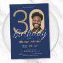 Search for men birthday invitations Typography