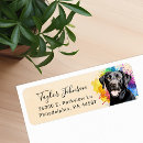 Search for black labs return address labels Dog