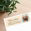 Search for poodles return address labels Dog