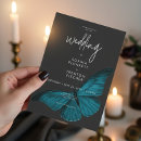 Search for dark wedding invitations Calligraphy script