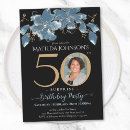 Search for surprise 50th birthday invitations Floral