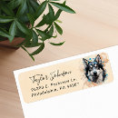 Search for husky dog return address labels Cute
