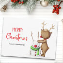 Search for cute reindeer christmas cards Whimsical