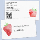 Search for strawberry business cards Catering