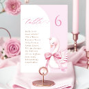 Search for girl table cards Pink bow