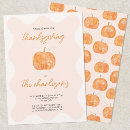 Search for modern thanksgiving invitations Pumpkin