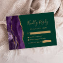 Search for emerald green and gold wedding rsvp cards Watercolor