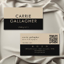 Search for tan business cards Qr code