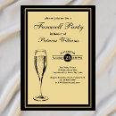 Search for black farewell party invitations Classic