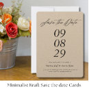 Search for kraft paper save the dates Minimalist
