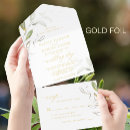 Search for green white and gold wedding invitations Elegant