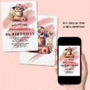 Search for pink owl birthday invitations Girly