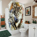 Search for wolf shower curtains Animal