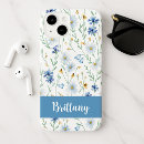 Search for blue wildflower iphone cases Chic floral pattern