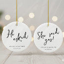Search for she said yes christmas tree decorations Modern
