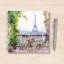 Search for eiffel tower notebooks Watercolor
