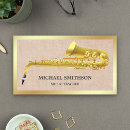 Search for saxophone business cards Saxophonist