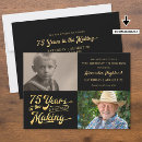 Search for 75th birthday invitations Vintage