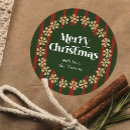 Search for vintage name tags stickers Merry christmas