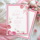 Search for elegant floral bridal shower invitations Pink